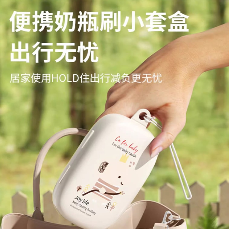 【6pcs】Infant Bottle Brush Set Baby Bottle Cleaning Set Elegant Beige【Deep Clean Must Have Baby Care Tools Portable High-Quality】Bottle Brush Straw Cleaner Silicone Nipple Feed Straw Brus Milk Buildup 11