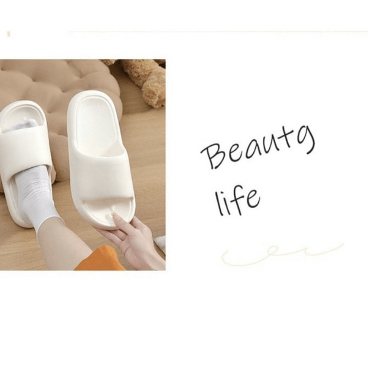  EVA 浴室拖鞋 外出涼鞋 38-39碼 防滑防臭 3cm 加厚舒適 尺寸偏小 白色 5