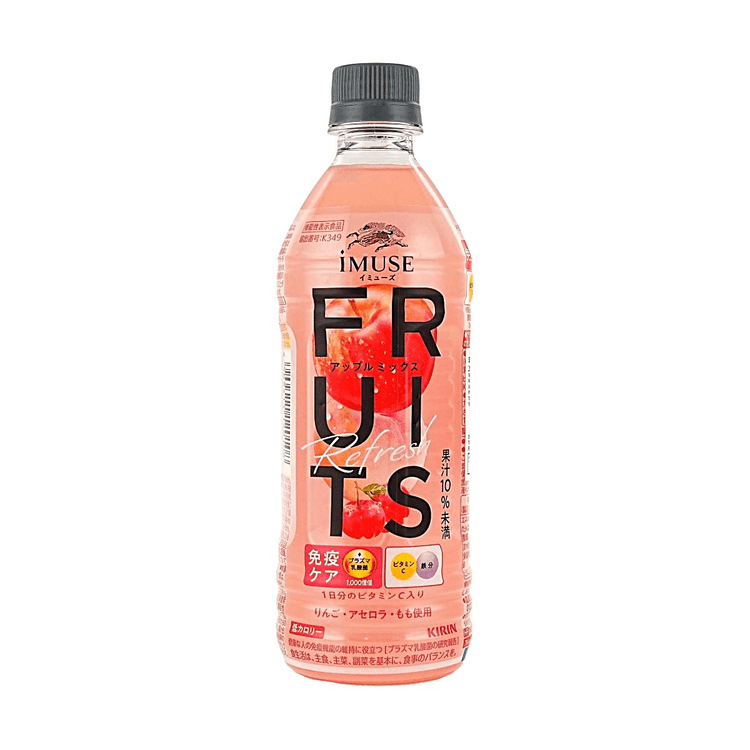 KIRIN iMUSE Fruits Refresh Apple Mix Juice, Immune Care Decaf
