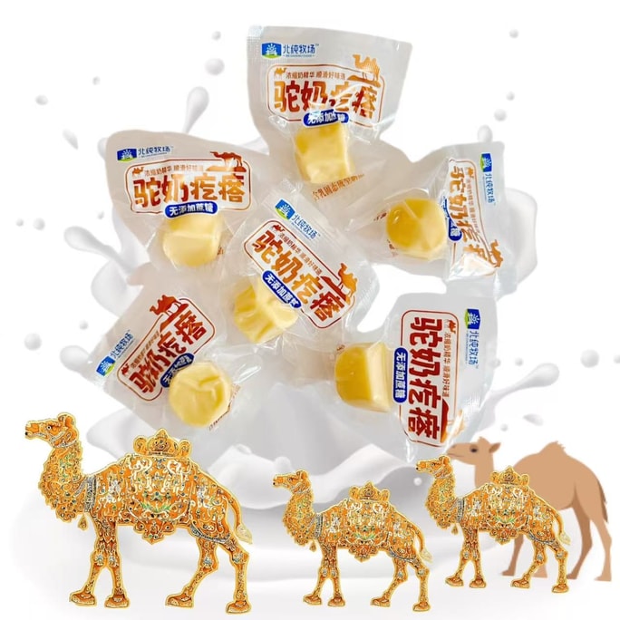 베이춘 목장 낙타유 덩어리 우유맛이 풍부하고 순수한 맛 무첨가 자당 112g 6팩