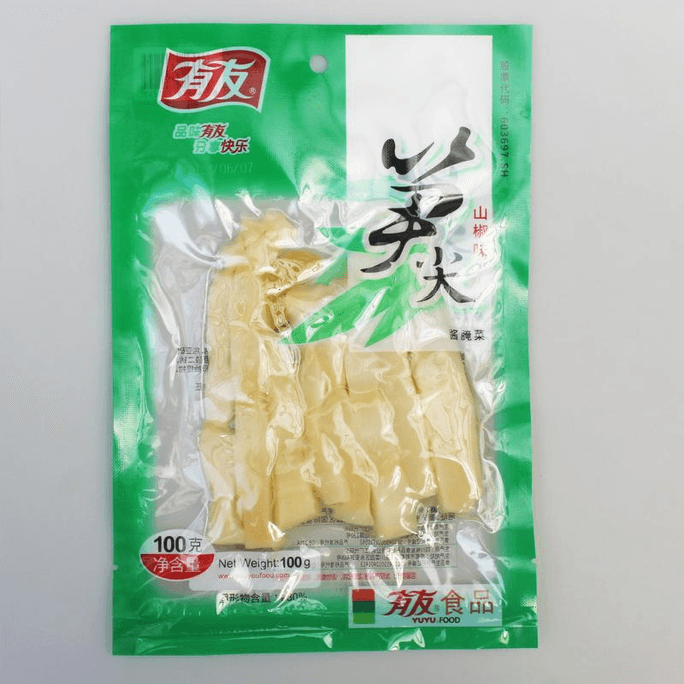 Friends Bamboo Shoots, Bamboo Shoots, Wild Mountain Pepper Flavor, Bamboo Shoots, Mountain Pepper Flavor 100g * 1 Bag