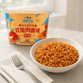Braised Meat Sauce Flavor Dry Noodles 4.44 oz Italian Style Flavor Tour Series