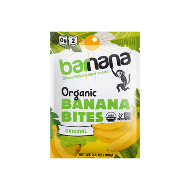 美国BARNANA 有机耐嚼香蕉块【美国有机超市最爱】99g