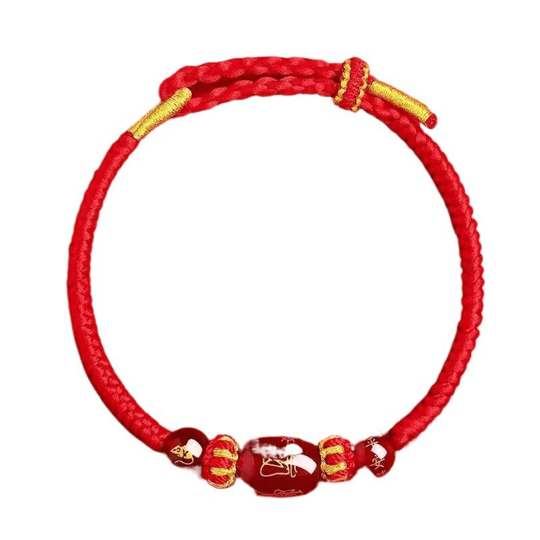 Lingyin Blessing 2026 Year Of The Horse, Native Year, Red Agate Hand Rope, Tai Sui Talisman, Rat 15-20cm 3