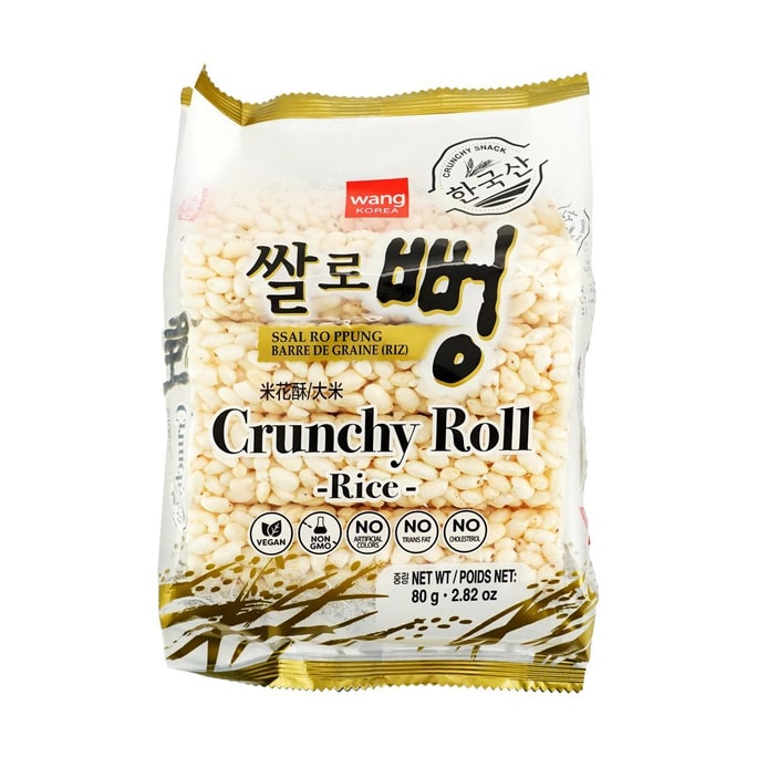 韓國WANG 天然香脆米花糖 80g 童年回憶