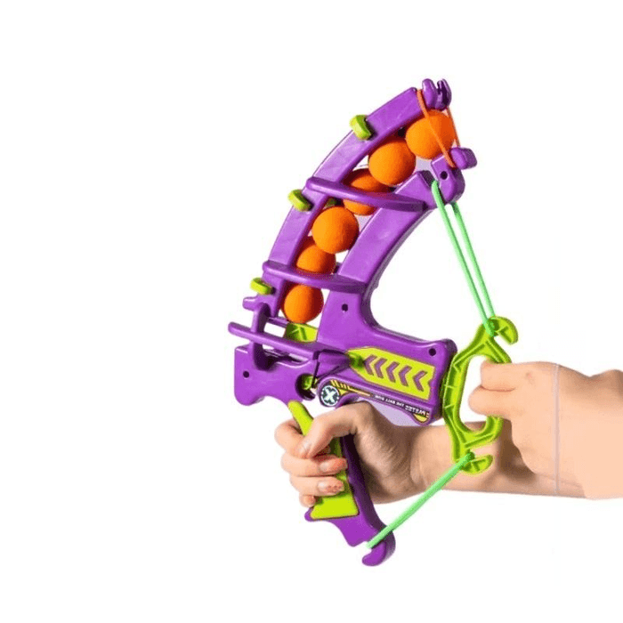 【中国からの直送】キャットバトラー 猫用おもちゃ銃、弾むボール付き猫用自慰おもちゃ銃（弓1本＋ボール6個）