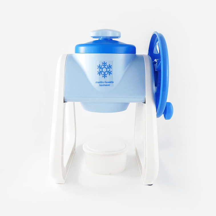 日本PEARL LIFE OUCHI DE 小型家用手动雪花冰沙刨冰机 绵绵冰机 便携手摇挫冰机 碎冰机 亲子DIY冷饮 儿童厨房玩具 带碗 单件入 蓝色 7