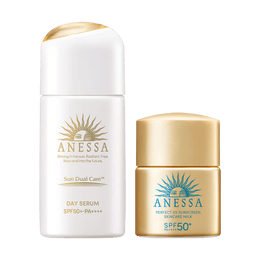 [2023 Limited Edition Set] ANESSA Skincare Sunscreen Serum-Nourishing & Radiant Sun Protection 1 fl oz  + Free Mini Sun 