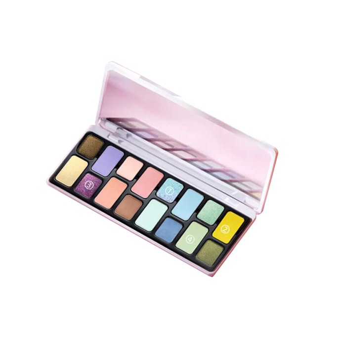 16 Color Eyeshadow Plate Hyper Color Smoky Eye Series # Impromptu - Atmosphere Light Color Plate