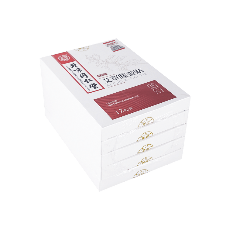 北京同仁堂 艾草溫效膝蓋貼 12枚入 5