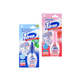【Value Pack】One Drop Toilet Deodorizer Floral Scent 20ml+Watery Green Scent 20ml Packaging May Vary