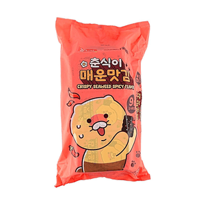 Kakao Choonsik Crispy Seaweed Spicy 9 Pack, 1.59 oz
