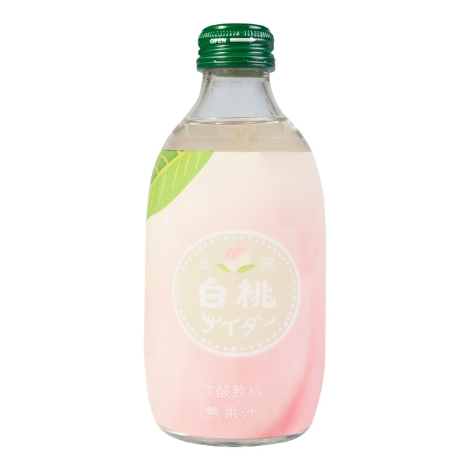 White Peach Cider - Japanese Fruit Drink, 10.14fl oz