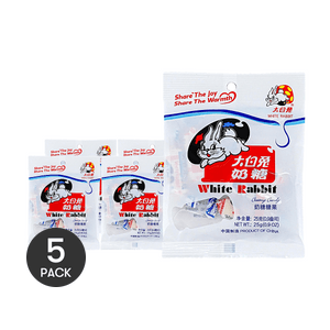 大白兔 奶糖 25g *5【童年回憶】【經典牛奶糖】
