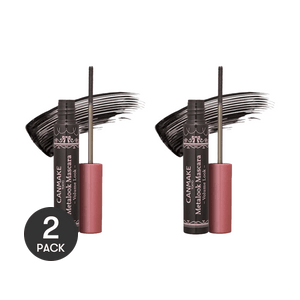 Meta Look Volumizing Mascara, V01 Black - Ultra-Thin Micro Wand for Clump-Free Lashes *2【2 Packs】【Limited Edition】