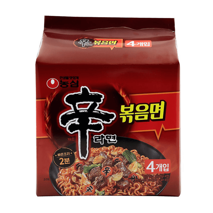 Nongshim Shin Ramyun Stir-Fry Noodle Ramen 131g x 4p