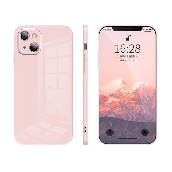 Glass Clear Iphone Case Cover Iphone13 Pro Max Pink
