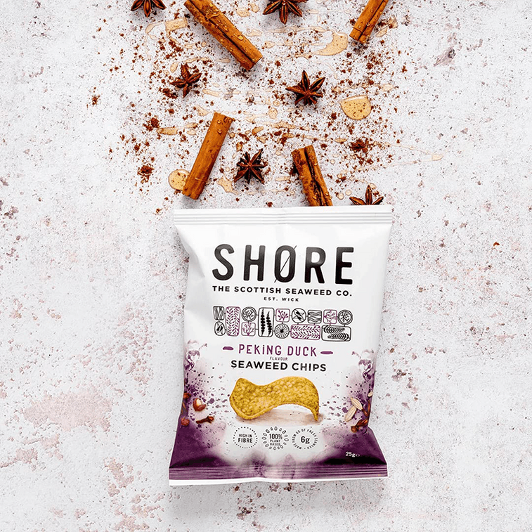 SHORE SEAWEED Peking Duck Flavor Seaweed Chips 80g 【100 Plant Base