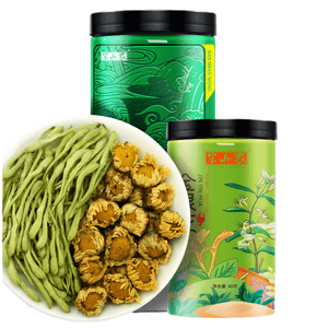 【中国直送】樹峰雅香半山農スイカズラ菊茶 ハーブティー配合茶 菊50g+スイカズラ40g