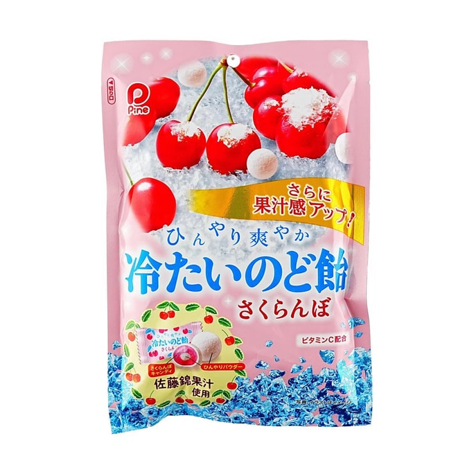 日本PINE 清凉润喉糖 樱桃果汁味 60g