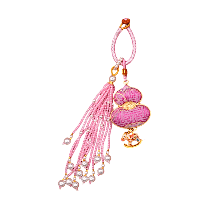 Year of the Horse Wealth-attracting Keychain Instant Luck Song Brocade Gourd Pendant