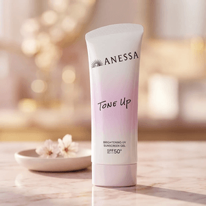 Anessa Tone Up Brightening UV Sunscreen Gel, SPF50+ PA++++, 3.17 oz
