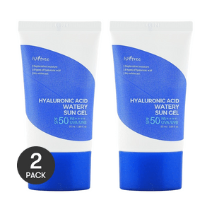 히알루론산 워터리 선 젤 선스크린 SPF 50+ PA++++, 47g*2개【실용적인 구성】