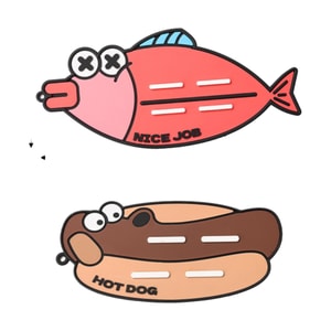 Cartoon Pot Lid Storage Pad Silicone Heat Insulation Pad Multi-functional - Dachshund + Clownfish 1Set