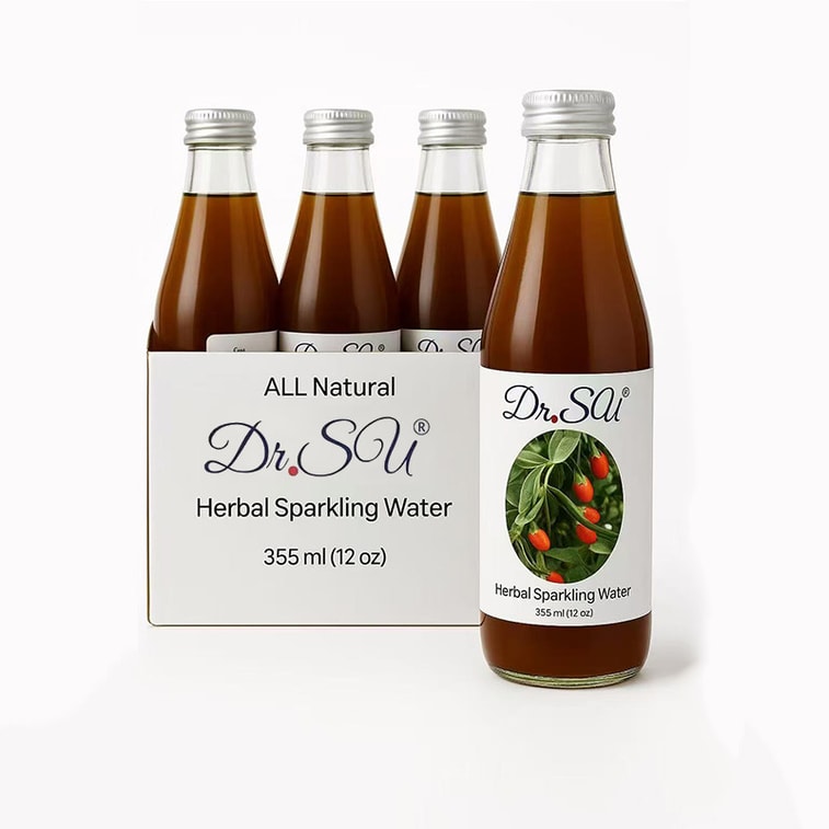 美國 Dr. Su枸杞元氣飲 6x12oz 100%全天然 0添加 0防腐 枸杞味 草本氣泡飲 美國製造 (冰飲更加) 4