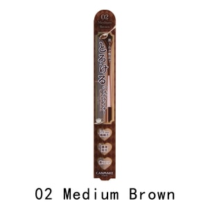 [일본 직배송] CANMAKE 이다 아이라이너 젤 펜슬, 방수, 번짐 방지, 초미세, 02 브라운, 1개