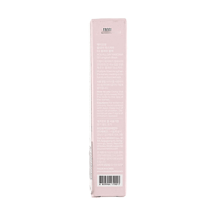All Day Mascara, #02 Longlash Black【Smudge-Proof, Lengthening Curl】 8