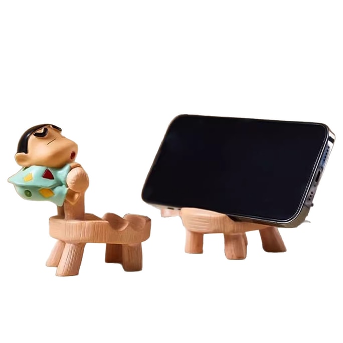 Cute Crayon Shin-chan Phone Stand Figurine - Pajama Style - 1 Piece