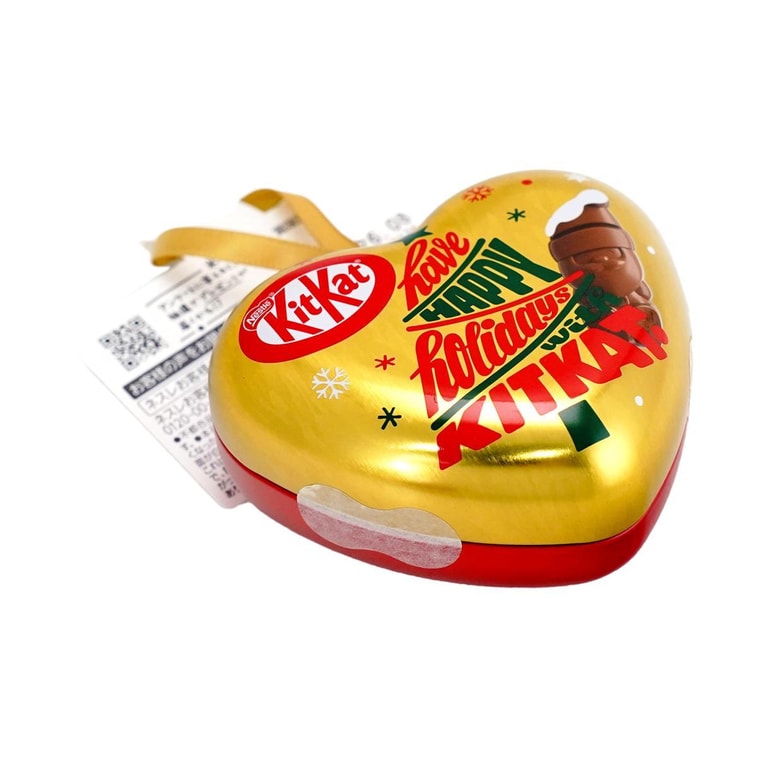 KitKat Holiday Santa Heart Ornament Gift Box,Chocolate Wafer Biscuit,3 Piece【Holiday Limited】 9