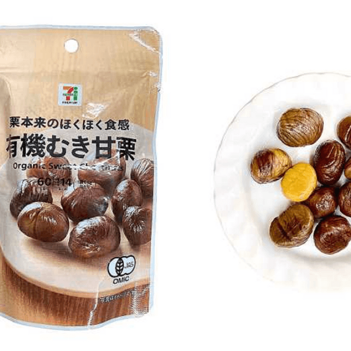 【日本直邮】日本 711便利店  有机无壳板栗  1包 低卡低脂 健康日式小零食   新旧包装随机发