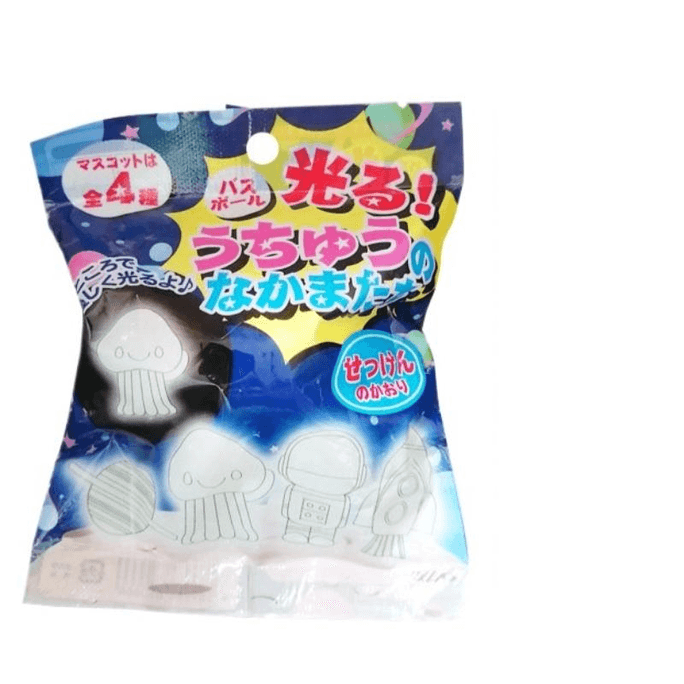【中国直邮】 美国 中国城超市 发光太空 卡通玩具泡澡球 宝宝盲盒 50g 1个装
