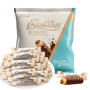 Loving Hazelnut Cream Chocolate Stick Egg Rolls 250g*1 bag (about 40 pieces)