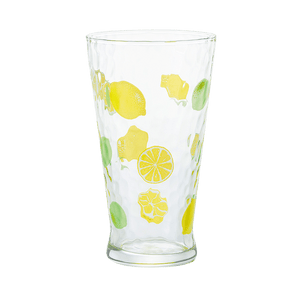 ISHIZUKA GLASS||かわいいフルーツ柄のラージグラス||レモン 1個