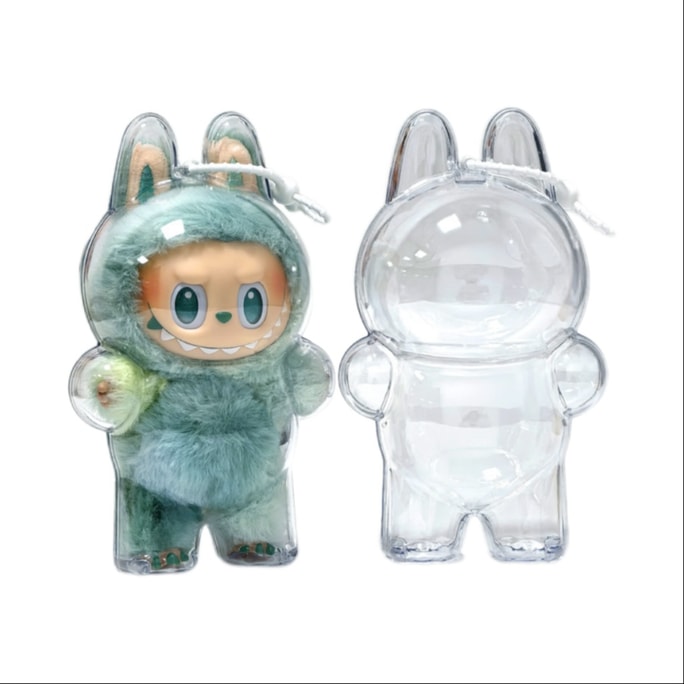 【中国直邮】懒皮小兽 LABUBU拉布布 马卡龙 透明保护壳 保护套 高品质 - 三代(不含公仔) 1件*预计到达时间3-4周
