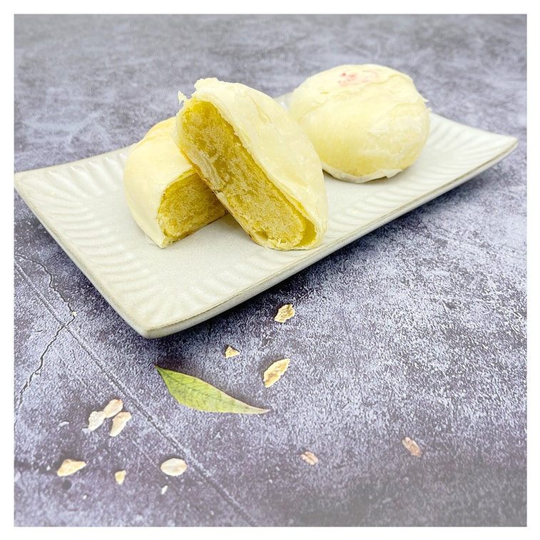 [台灣直郵] 台中豐原排隊美食 雪花齋 雪花月餅純綠豆沙禮盒(奶素) 648g 6入 4