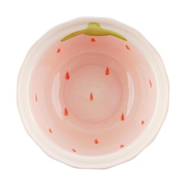 川岛屋 草莓多系列 米饭碗 陶瓷圆碗 可爱餐具 4.75"