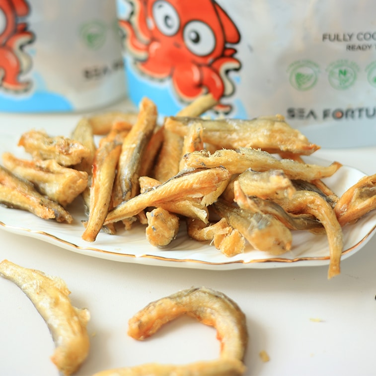 水一方 【新款魚酥零食】 龍頭魚酥 即食香酥小魚乾烘烤海味小吃 原味 200g 【網紅海鮮零食】 6