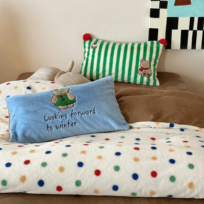 Harmony Haven Bedding Set King Size-Dotty Delight