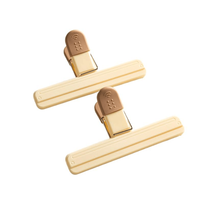 Food Sealing Clip Snack Sealing Clip Kitchen Bag Plastic Milk Powder Moisture-Proof Storage Clip 15.2*8.7cm Large 2pcs
