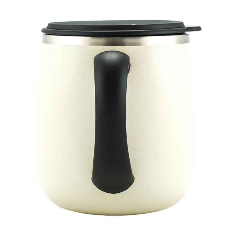 【日本直送】BRUNO 断熱コーヒーマグ 真空二重壁 保温保冷 温かい飲み物にも冷たい飲み物にも使える アイボリーホワイト 320ml 4