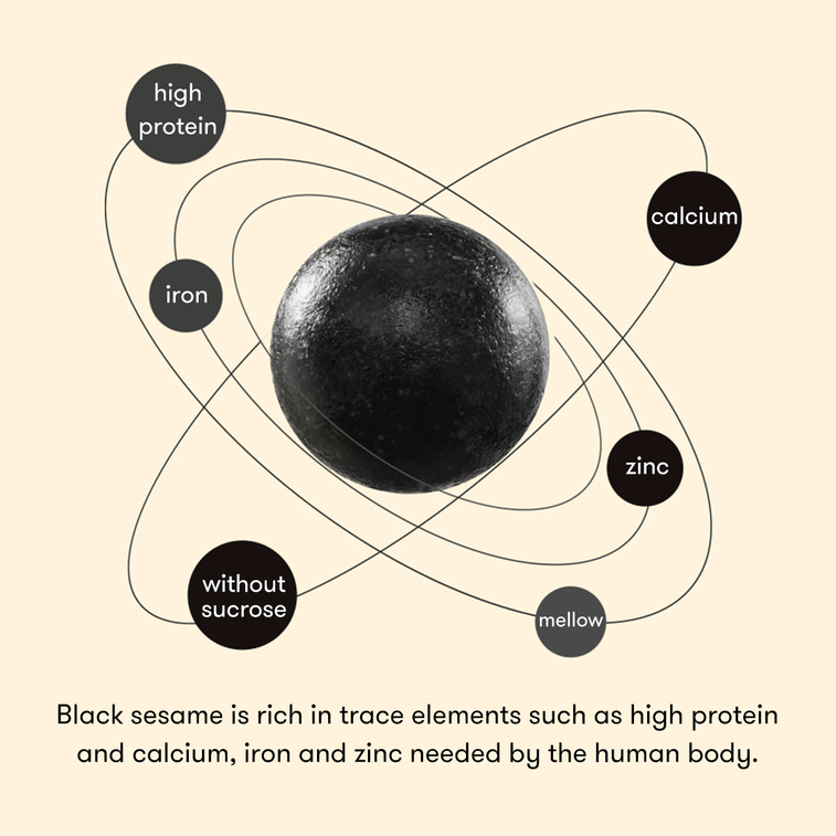 Cane Sugar-Free Black Sesame Balls 108g 20