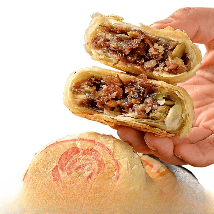 【中國直郵】 三福 三順得鮮花手工月餅 500g*1袋裝