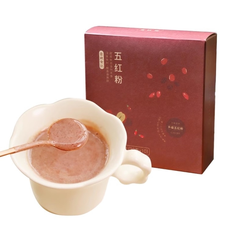 【中国直邮】 云娘食记 五红粉免煮桑葚红豆枸杞桂圆不添加白砂糖早代餐粉 300g/盒