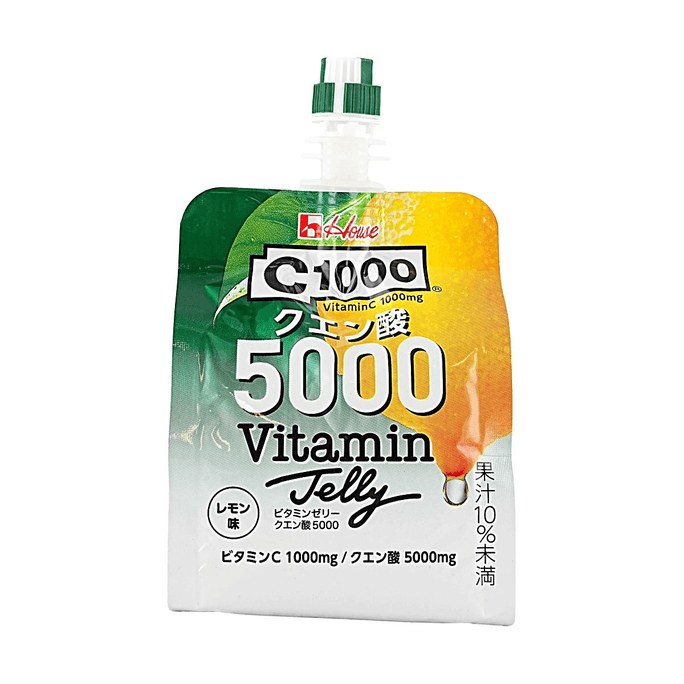 C1000 비타민 젤리 레몬맛, 6.33oz(170g)【구연산 5000mg & 비타민 C 1000mg】