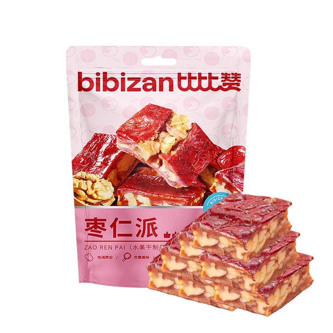 Jujube Kernel Pie Red jujube Walnut meat Xinjiang Gray jujube seedless snacks Snack food 200g