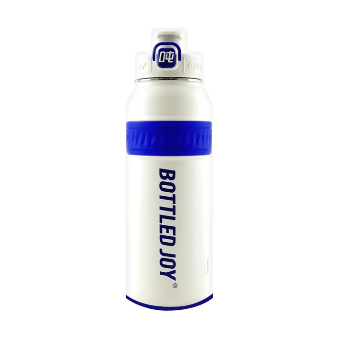 316 Stainless Steel Cup Insulated Cold Cup White Blue 1L